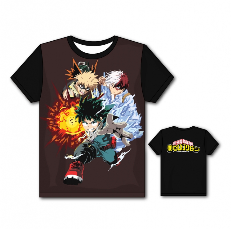 My Hero Academia Full color printing flower short sleeve T-shirt S-5XL, 8 sizes MH5