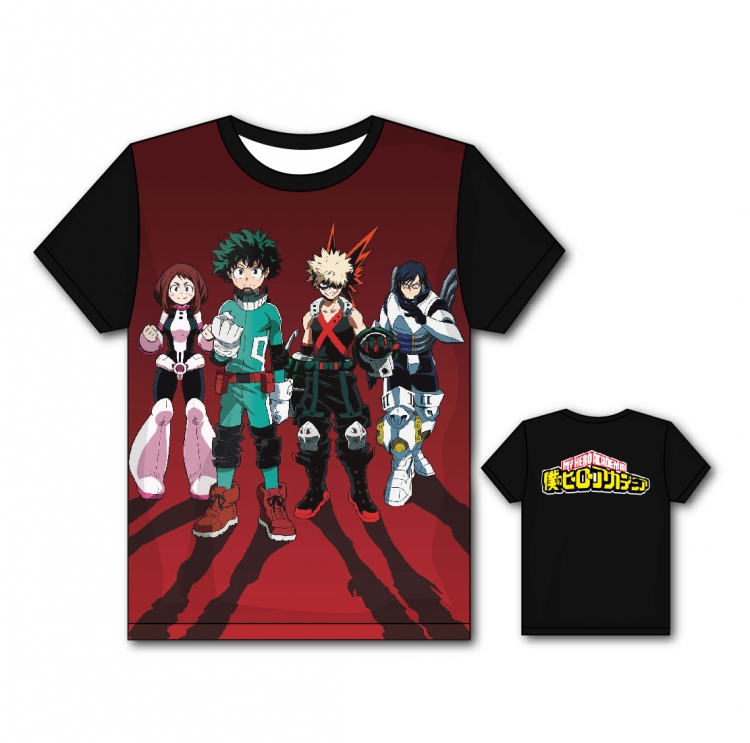 My Hero Academia Full color printing flower short sleeve T-shirt S-5XL, 8 sizes MH3