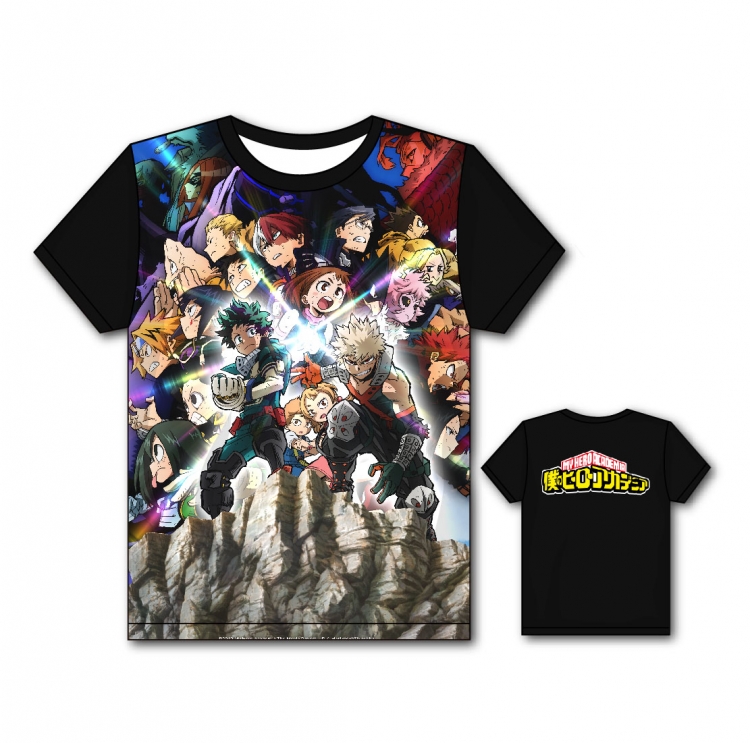 My Hero Academia Full color printing flower short sleeve T-shirt S-5XL, 8 sizes MH53