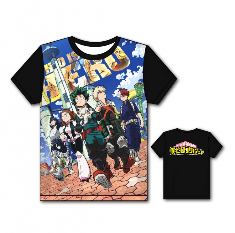 My Hero Academia Full color printing flower short sleeve T-shirt S-5XL, 8 sizes MH13