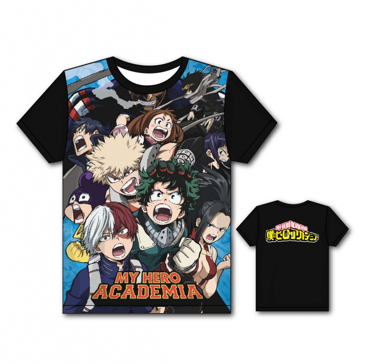 My Hero Academia Full color printing flower short sleeve T-shirt S-5XL, 8 sizes MH19