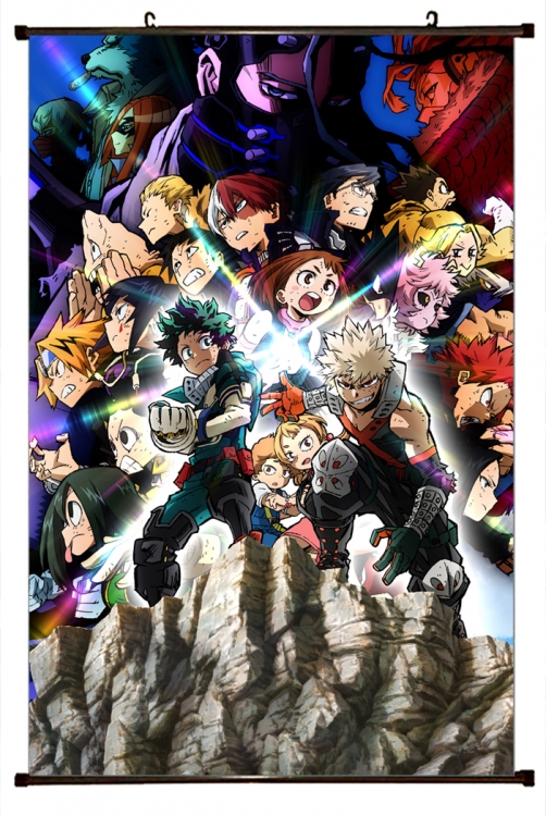 My Hero Academia Plastic pole cloth painting Wall Scroll 60X90CM w9-282 NO FILLING