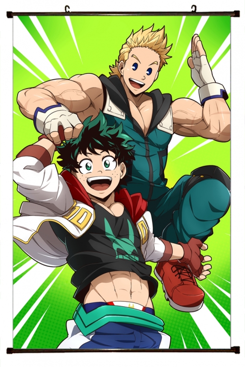 My Hero Academia Plastic pole cloth painting Wall Scroll 60X90CM w9-329 NO FILLING