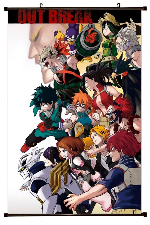 My Hero Academia Plastic pole cloth painting Wall Scroll 60X90CM w9-277 NO FILLING