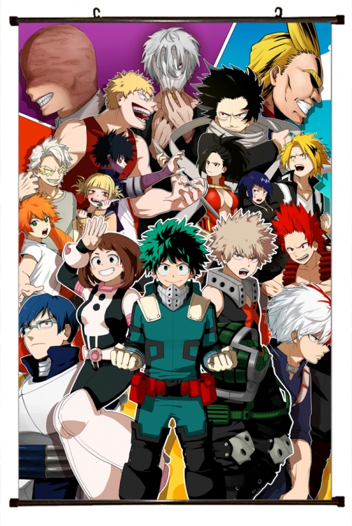 My Hero Academia Plastic pole cloth painting Wall Scroll 60X90CM w9-325 NO FILLING