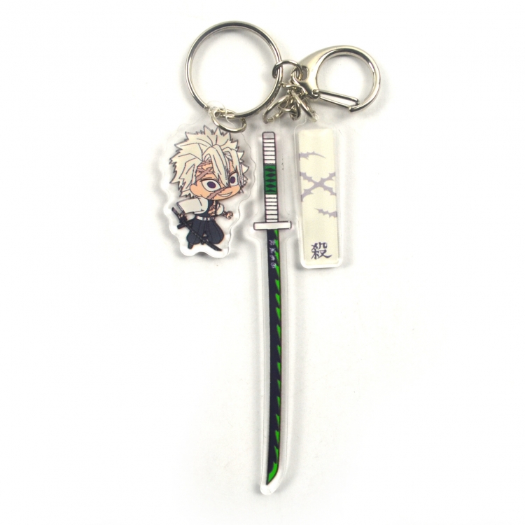 Demon Slayer Kimets keychain pendant ornament 4.6x10CM price for 2 pcs