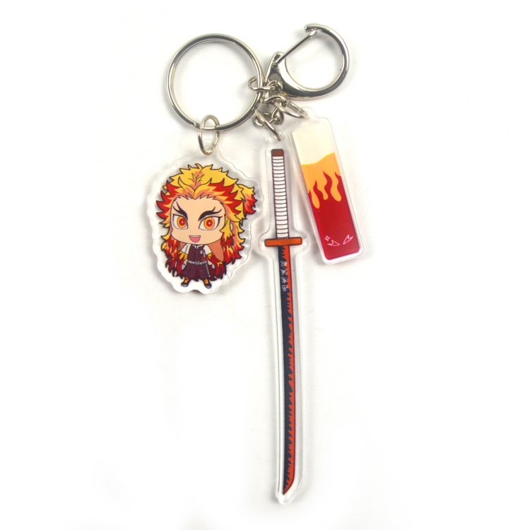 Demon Slayer Kimets keychain pendant ornament 4.6x10CM price for 2 pcs