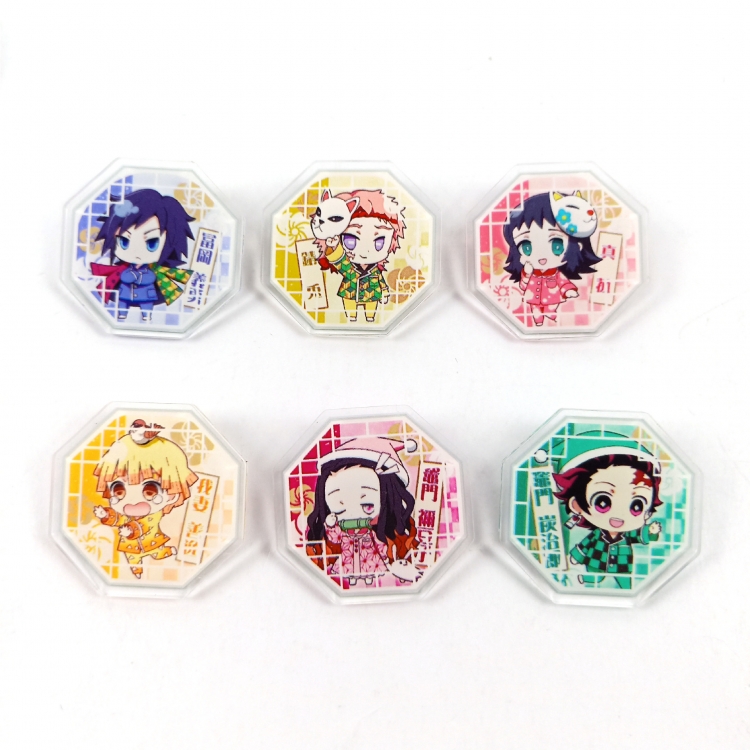 Demon Slayer Kimets Brooch badge acrylic price for 5 pcs 16686450119