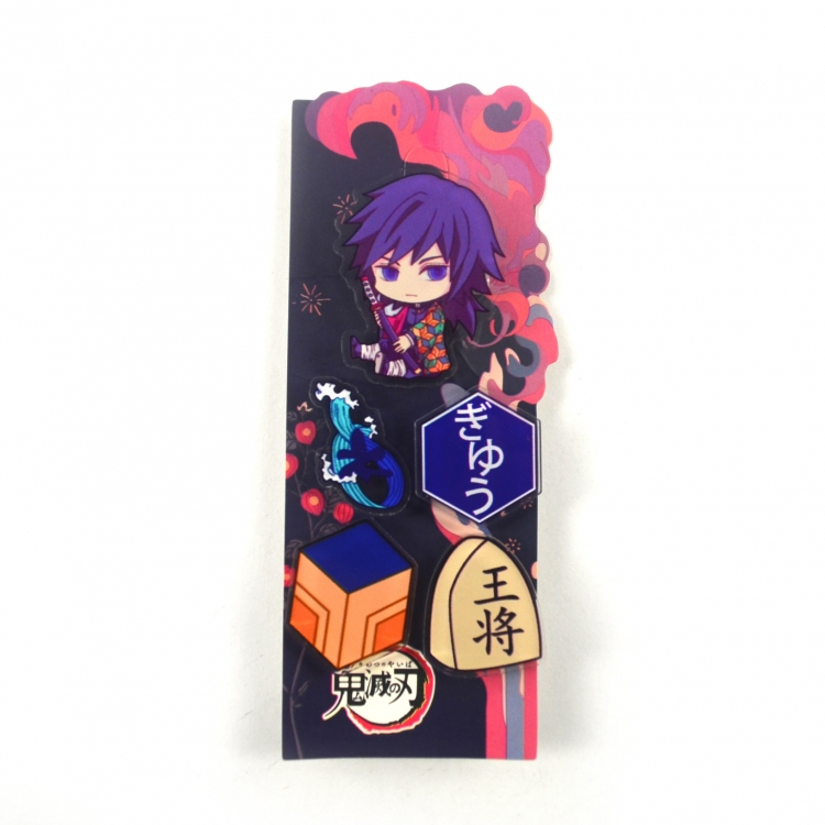 Demon Slayer Kimets brooch badge book holder acrylic 12x4.5cm price for 3 pcs 16680041369