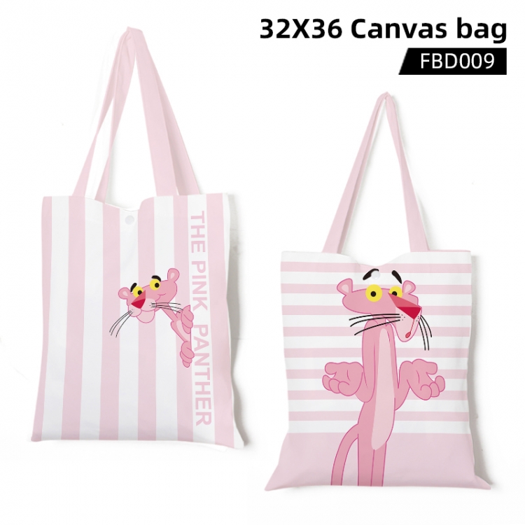 Pink Panther cartoon canvas bag 32X36CM FBD009