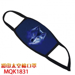 Wolf Color printing Space cott...