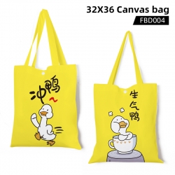 Shake duck expression canvas b...