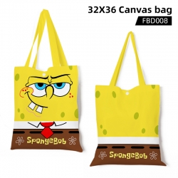 SpongeBob cartoon canvas bag 3...