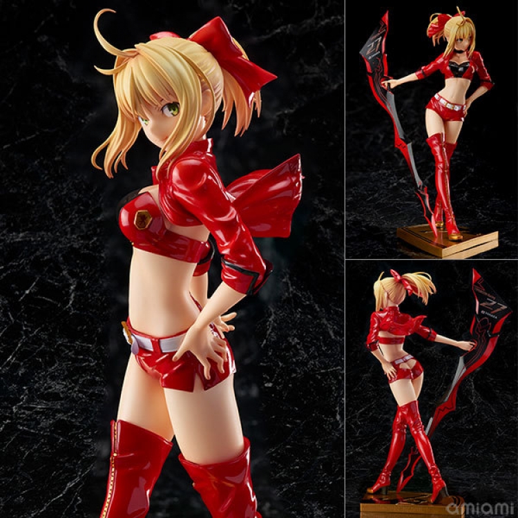 Fate stay night Stronger Red saber Racing Girl Nero Seba Boxed Figure Decoration Model  24cm