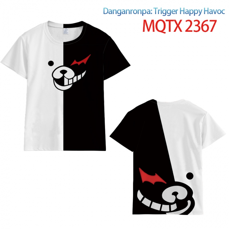 Dangan Ronpa Full color printing flower short sleeve T-shirt S-5XL, 8 sizes MQTX2367