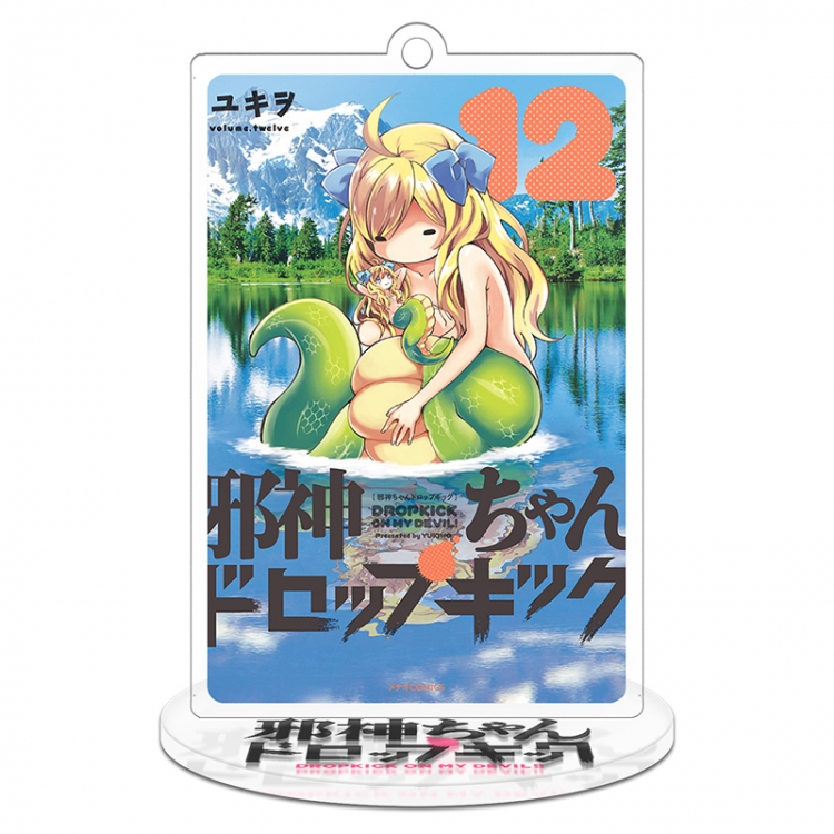 Evil god and kitchen girl acrylic Keychain Standing Plates  8cm