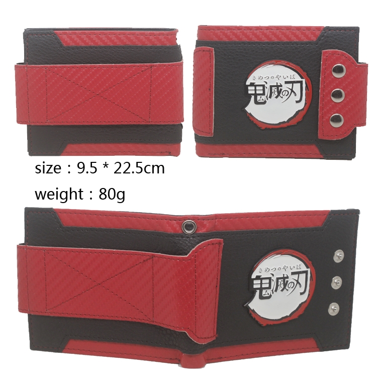 Demon Slayer Kimets Press-button wallet  9.5cmx22cm 0.068kg