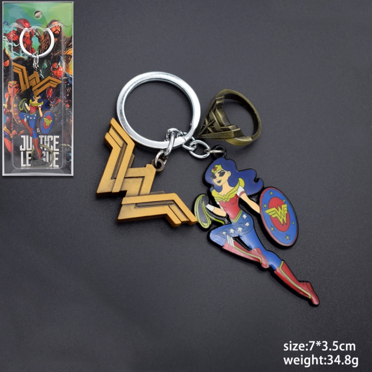 Wonder Woman Animation  Key Chain  7x3.5cm 0.0348kg style one