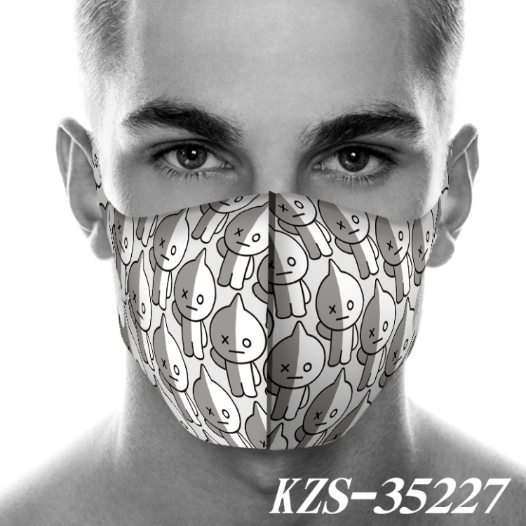 BT21 Anime 3D digital printing masks  price for 5 pcs KZS-35227A
