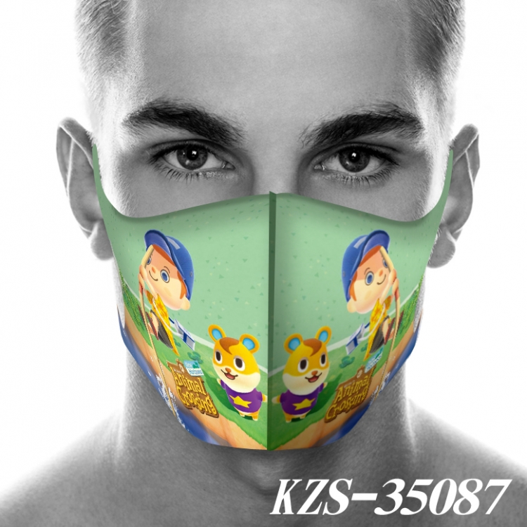 Animal Crossing Anime 3D digital printing masks  price for 5 pcs KZS-35087A