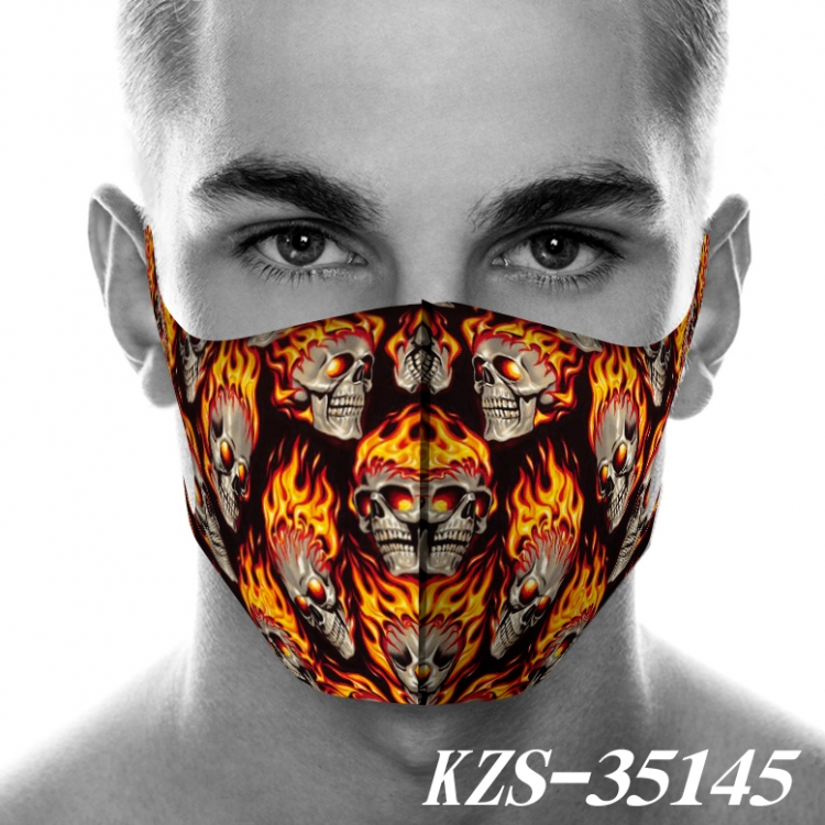 Skull and Flag Anime 3D digital printing masks  price for 5 pcs