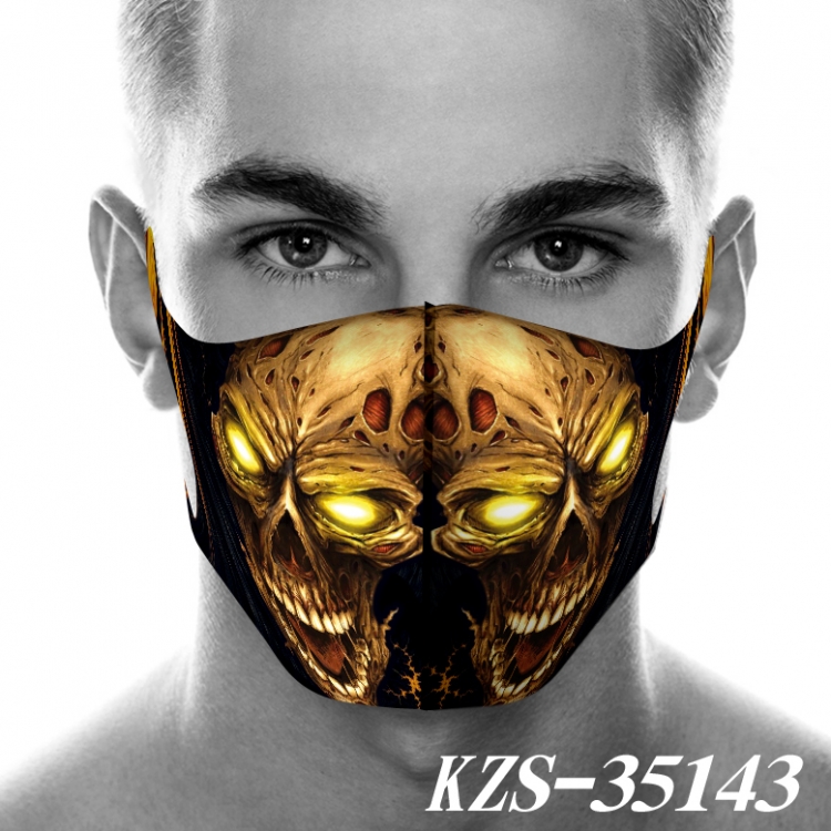 Skull and Flag Anime 3D digital printing masks  price for 5 pcs