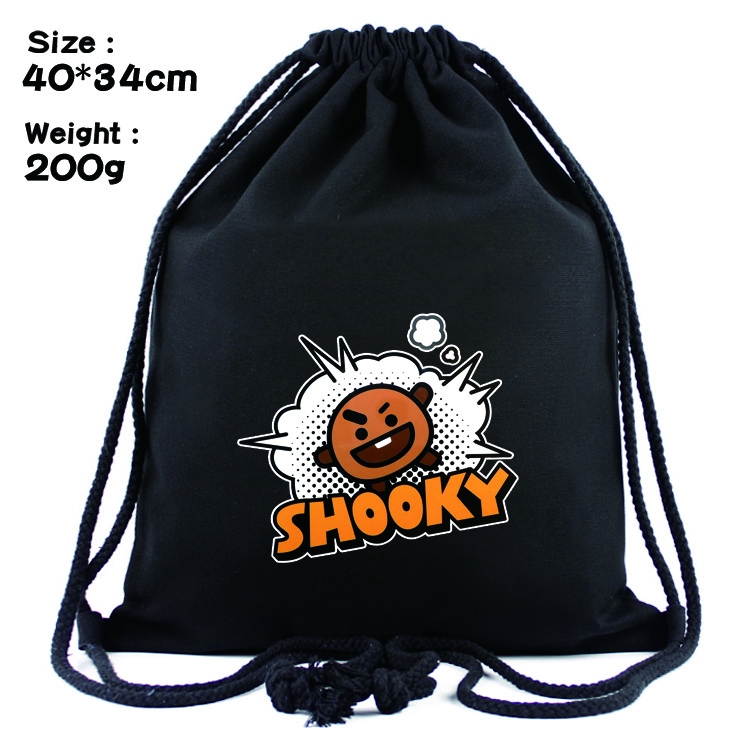 BTS  Anime Drawstring Bags Bundle Backpack  style  7