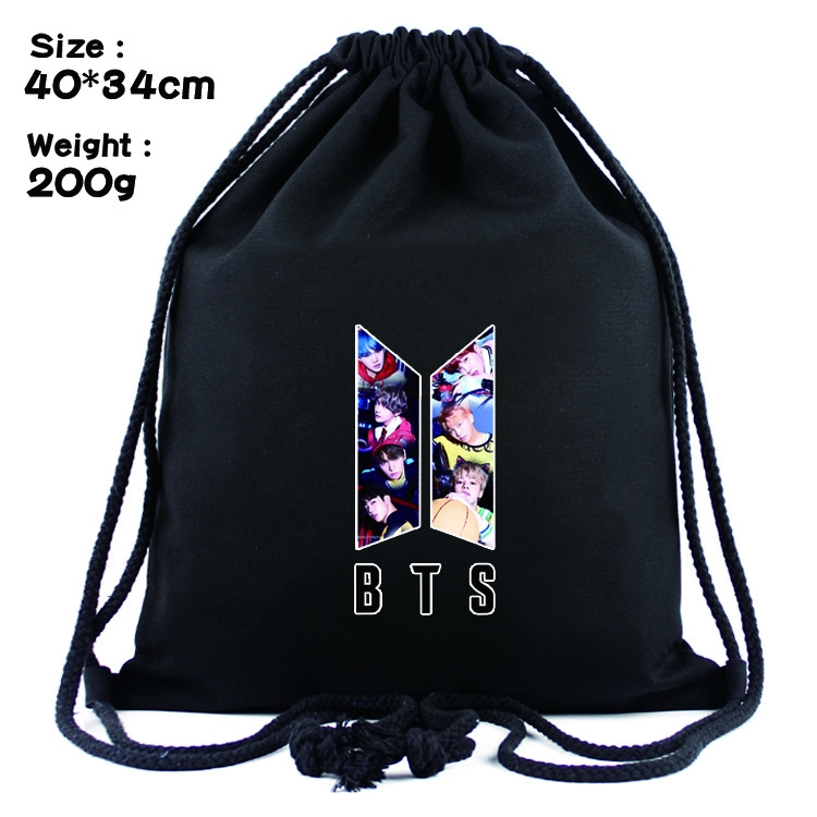 BTS  Anime Drawstring Bags Bundle Backpack  style  9