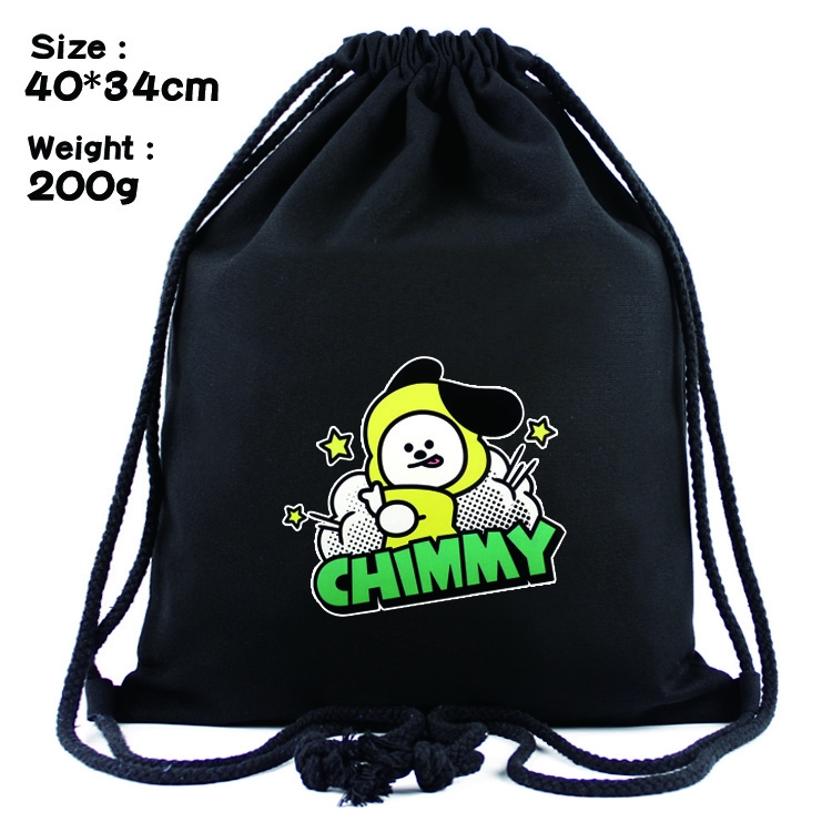 BTS  Anime Drawstring Bags Bundle Backpack style 5