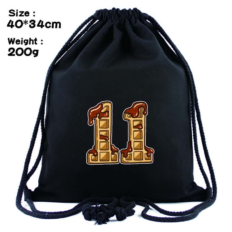Stranger Things Anime Drawstring Bags Bundle Backpack  40x34cm  style 2