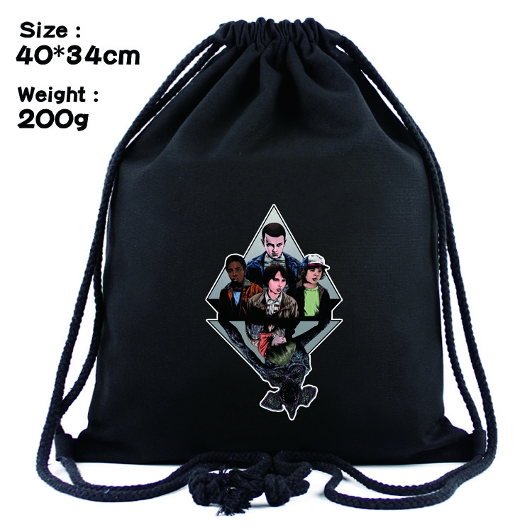 Stranger Things Anime Drawstring Bags Bundle Backpack  40x34cm  style 9