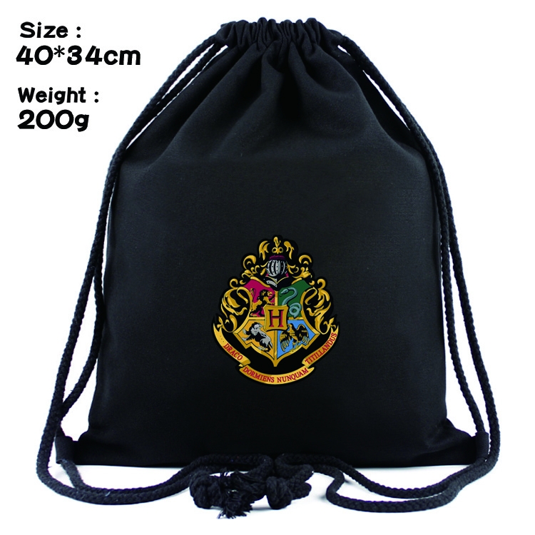 Harry Potter Anime Drawstring Bags Bundle Backpack    style 1
