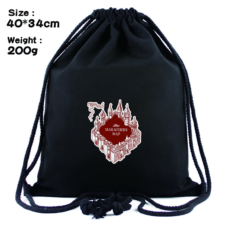 Harry Potter Anime Drawstring Bags Bundle Backpack    style 4