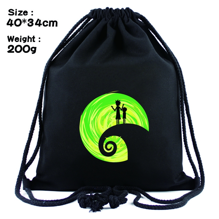 Rick and Morty Anime Drawstring Bags Bundle Backpack  style 12