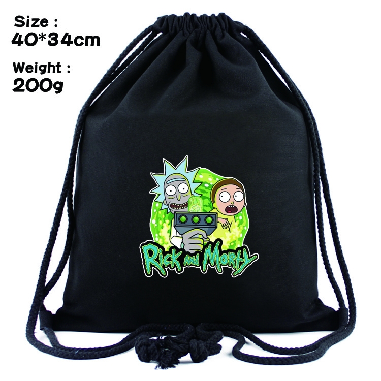 Rick and Morty Anime Drawstring Bags Bundle Backpack  style 15
