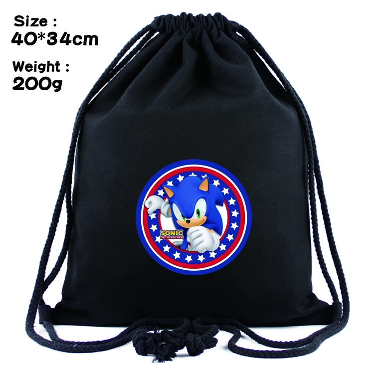 Sonic the Hedgehog Anime Drawstring Bags Bundle Backpack  style 5