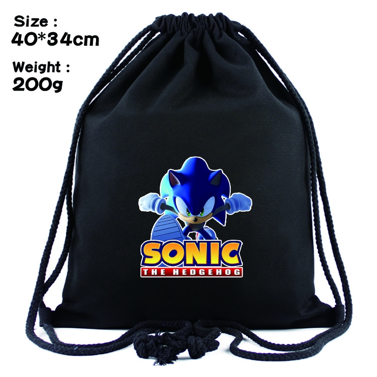 Sonic the Hedgehog Anime Drawstring Bags Bundle Backpack  style 6