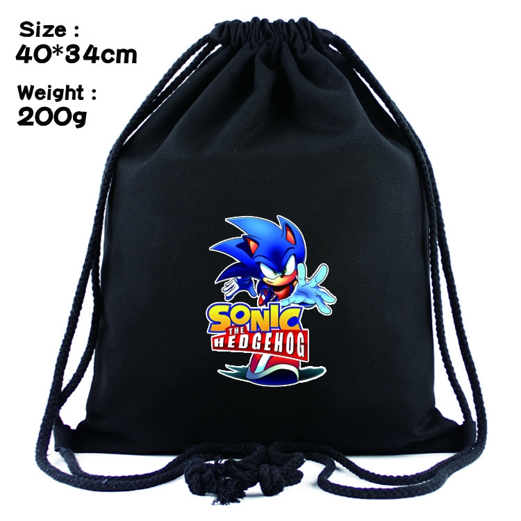 Sonic the Hedgehog Anime Drawstring Bags Bundle Backpack  style 3