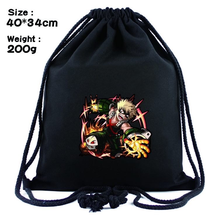 My Hero Academia Anime Drawstring Bags Bundle Backpack  style 3