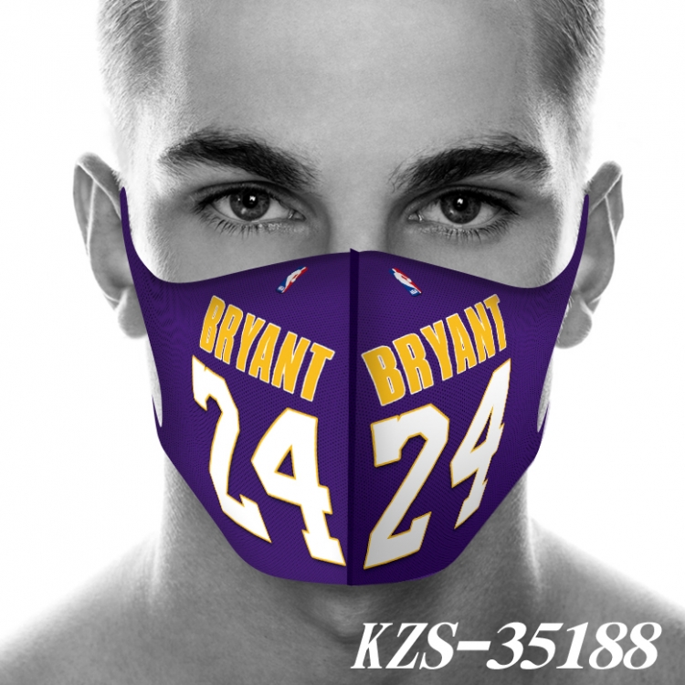 Kobe 3D digital printing masks price for 5 pcs KZS-35188A