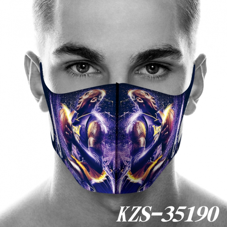 Kobe 3D digital printing masks price for 5 pcs KZS-35190A
