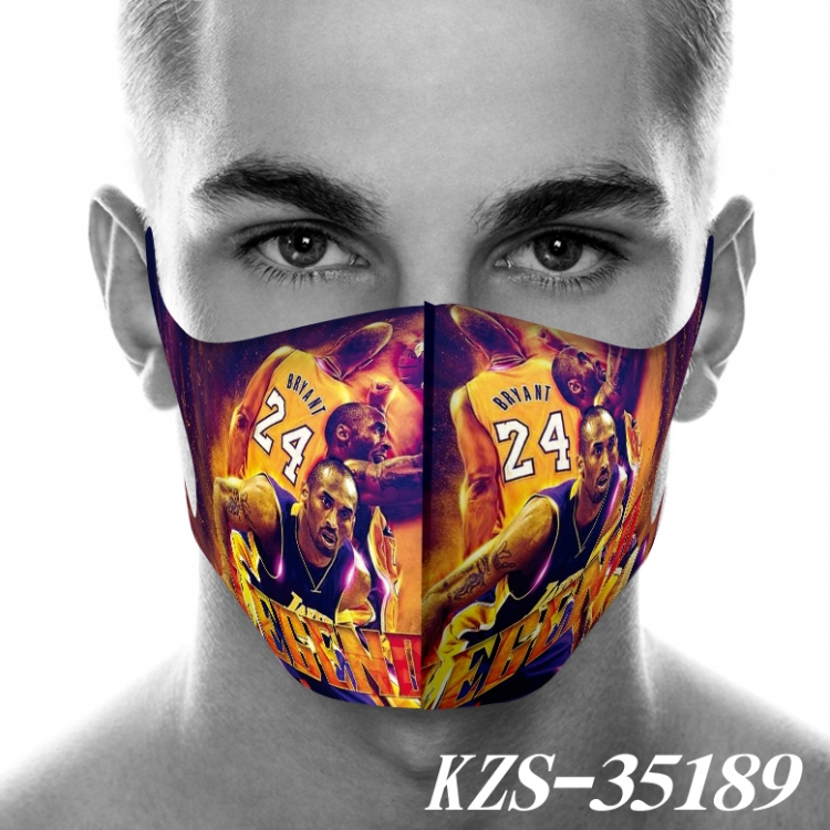 Kobe 3D digital printing masks price for 5 pcs KZS-35189A
