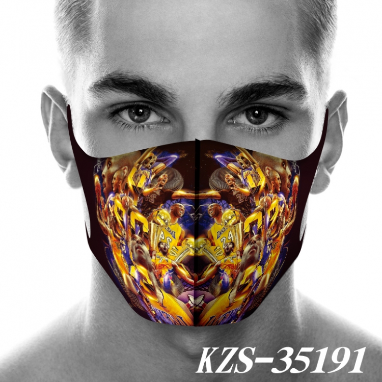 Kobe 3D digital printing masks price for 5 pcs KZS-35191A