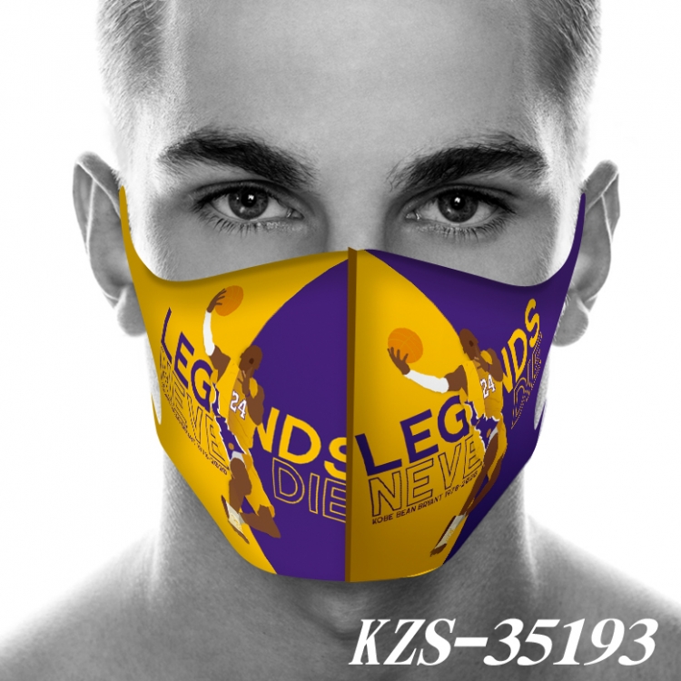 Kobe 3D digital printing masks price for 5 pcs KZS-35193A