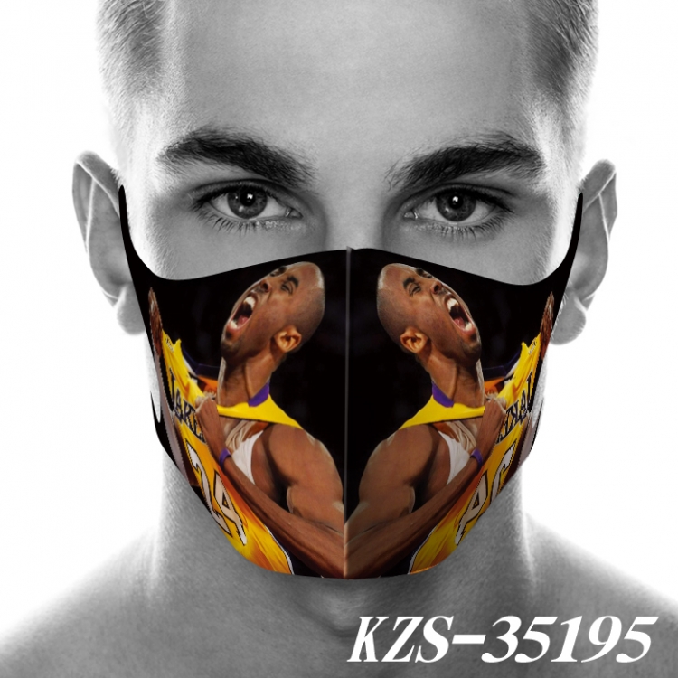 Kobe 3D digital printing masks price for 5 pcs KZS-35195A