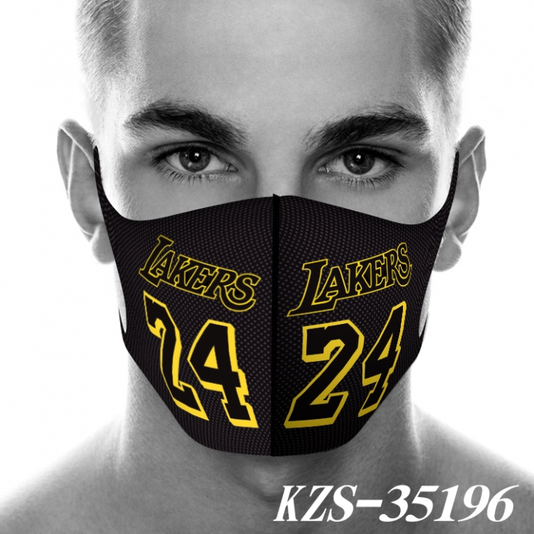 Kobe 3D digital printing masks price for 5 pcs KZS-35196A