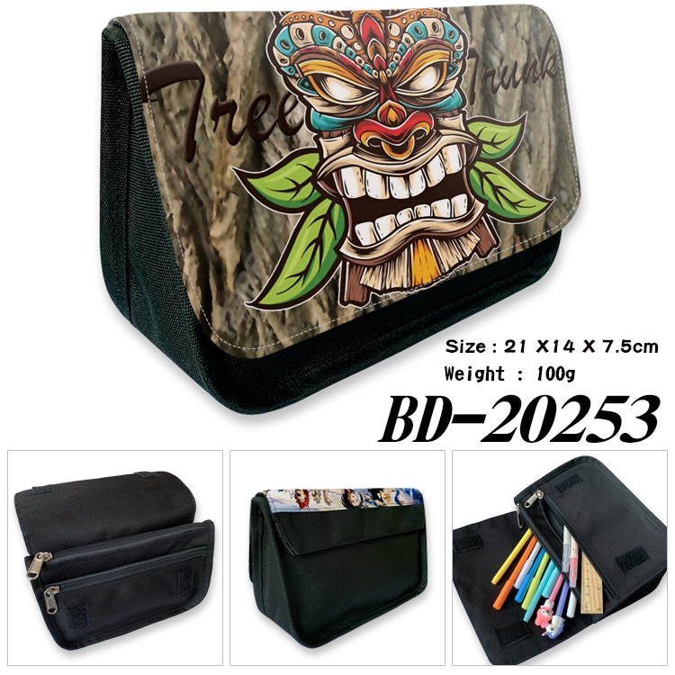 Anime double layer  canvas pencil bag wallet 21X14X7.5CM 100G