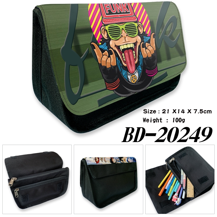 Anime double layer  canvas pencil bag wallet 21X14X7.5CM 100G