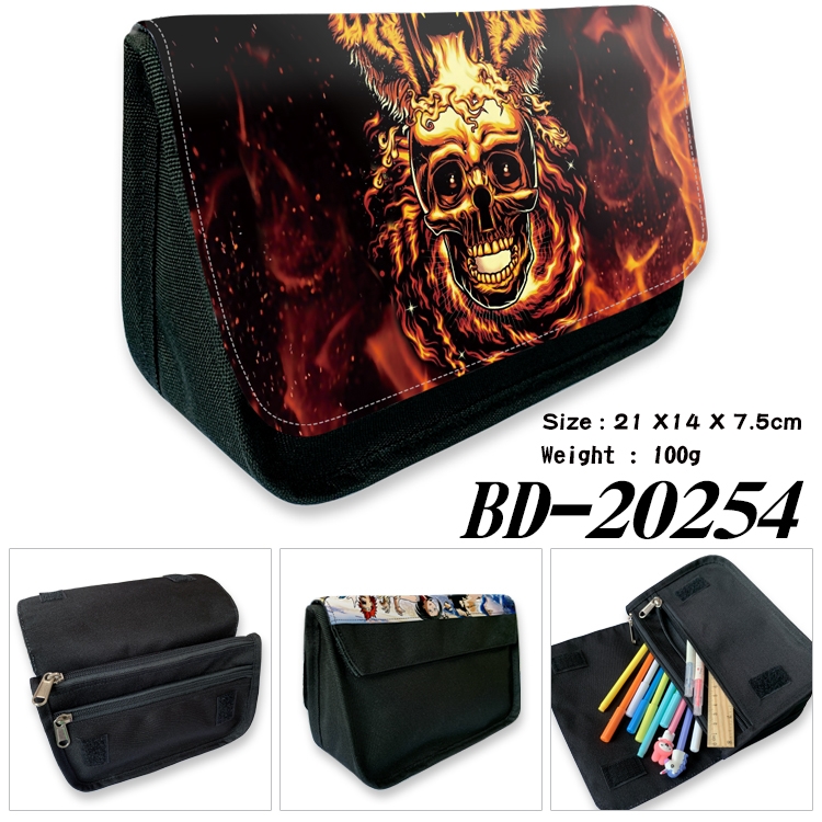 Anime double layer  canvas pencil bag wallet 21X14X7.5CM 100G