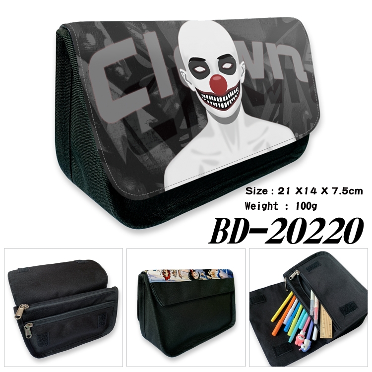 Anime double layer  canvas pencil bag wallet 21X14X7.5CM 100G